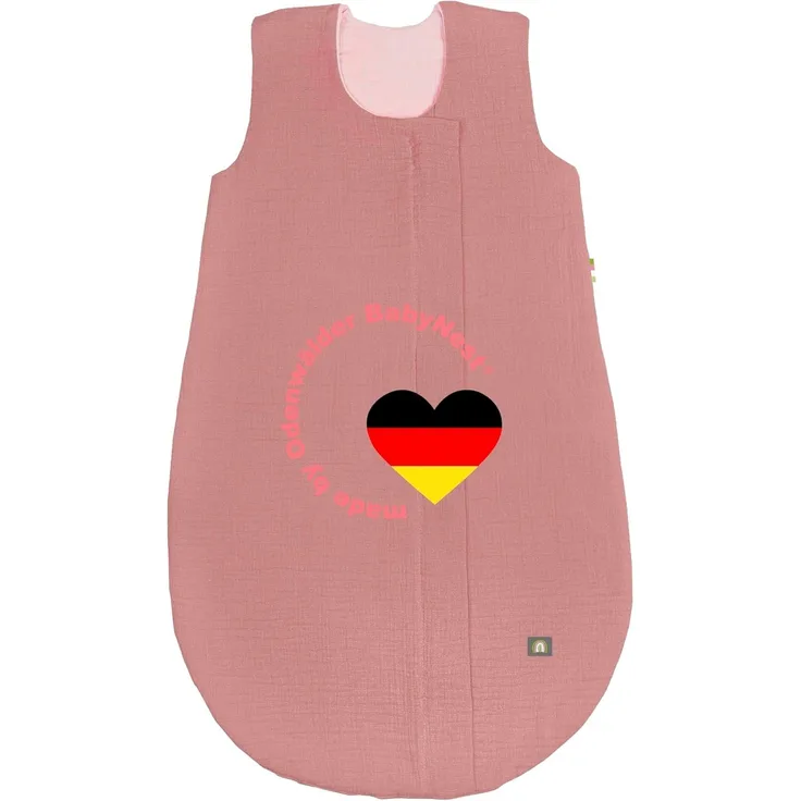 Odenwälder Musselin- Sommer- Schlafsack cranberry Gr. 70