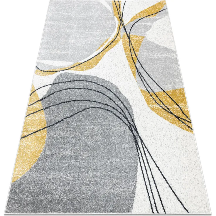 rugsX Fusion Teppich, Weiß, Rechteckig 160x220 cm, Modernes Design, 100% Polypropylen, Pflegeleicht