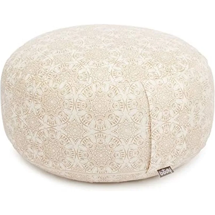 bodhi Meditationskissen Meditationskissen RONDO, 32 x 20 cm Madurai, ecru, Kapok