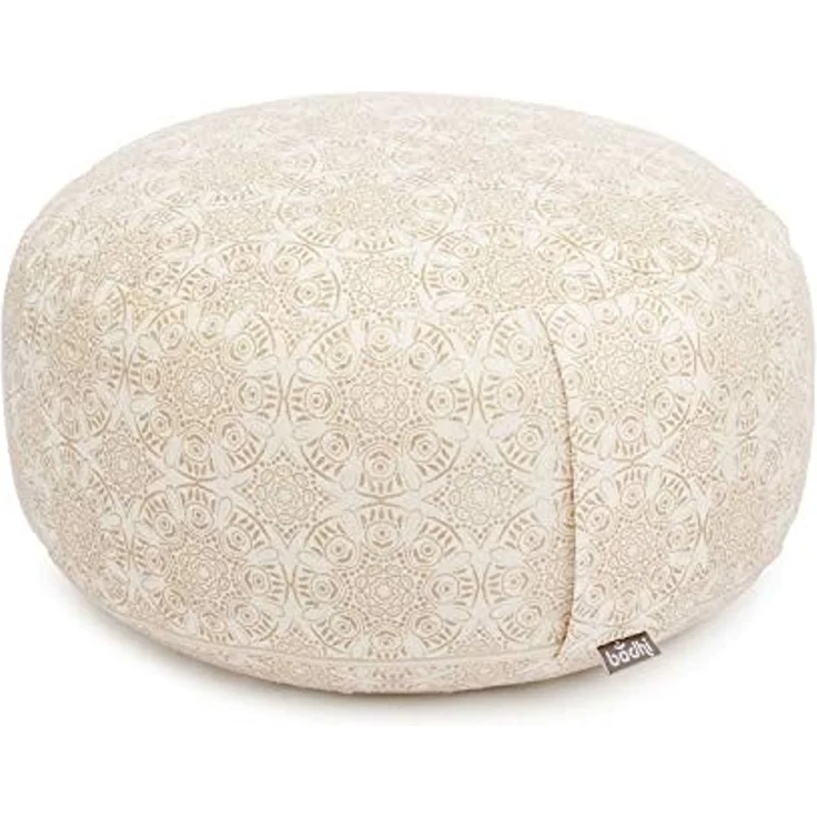 bodhi Meditationskissen Meditationskissen RONDO, 32 x 20 cm Madurai, ecru, Kapok – Bild 1