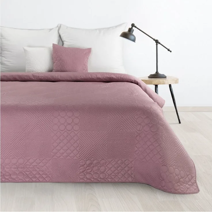 Design91 Bettüberwurf Zweiseitige Decke, dekorative Decke ganzjährige Sofadecke, einfarbige moderne Tagesdecke
