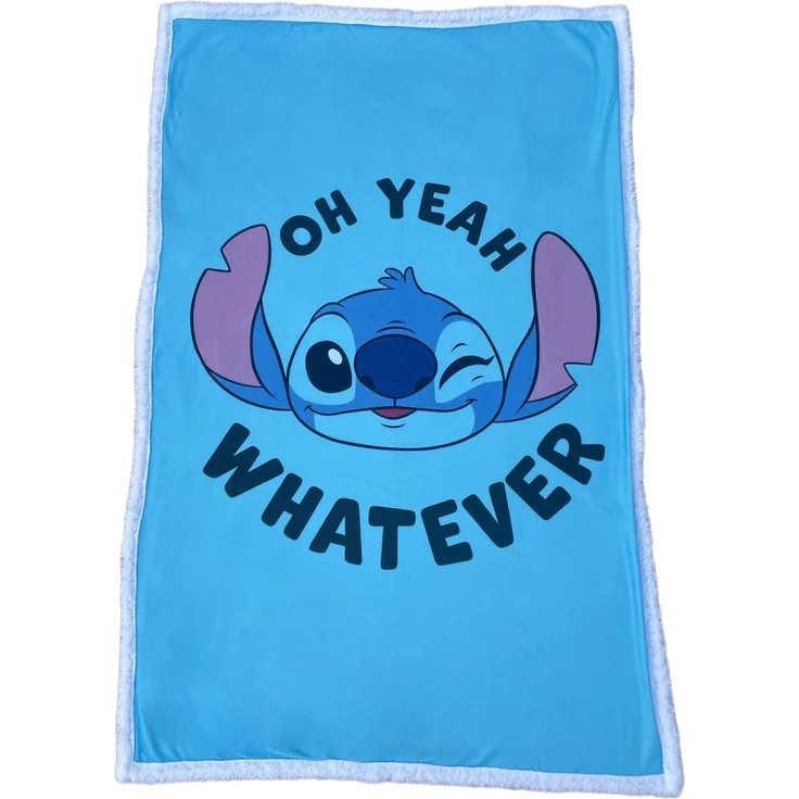 Lilo & Stitch Tagesdecke Bettdecke Fleecedecke Kuschelige Sherpa-Decke, 150x100 cm – Bild 3