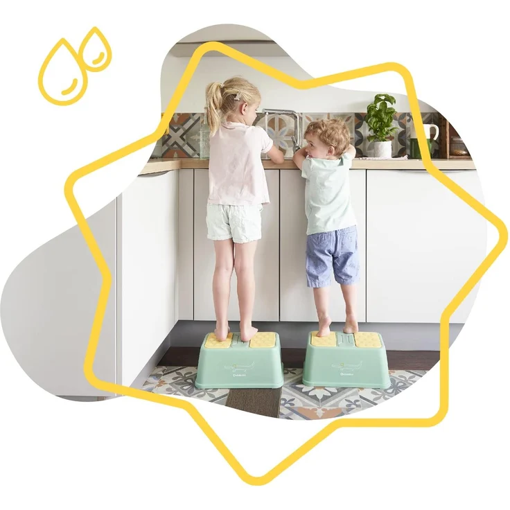 Badabulle Tritthocker für Kinder, rutschfest, 15 cm Erhöhung – Bild 6