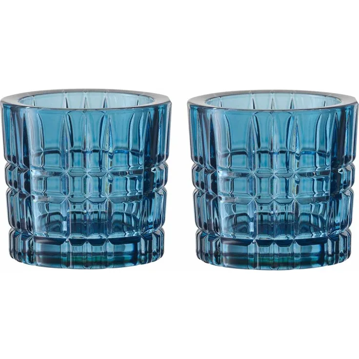 Nachtmann Square Votives Teelichthalter vintage blue 2er Set