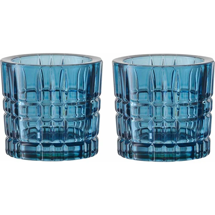 Nachtmann Square Votives Teelichthalter vintage blue 2er Set – Bild 1