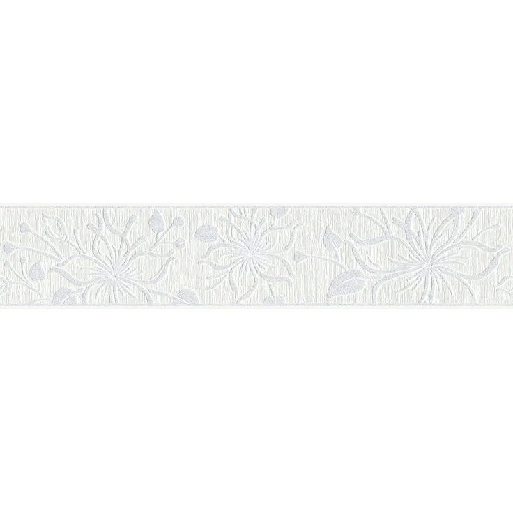 A.S. Création Bordüre Only Borders 11, strukturiert, floral, geblümt, natürlich, Tapete Bordüre Blumen Borte Wohnzimmer Schlafzimmer Küche Flur Design