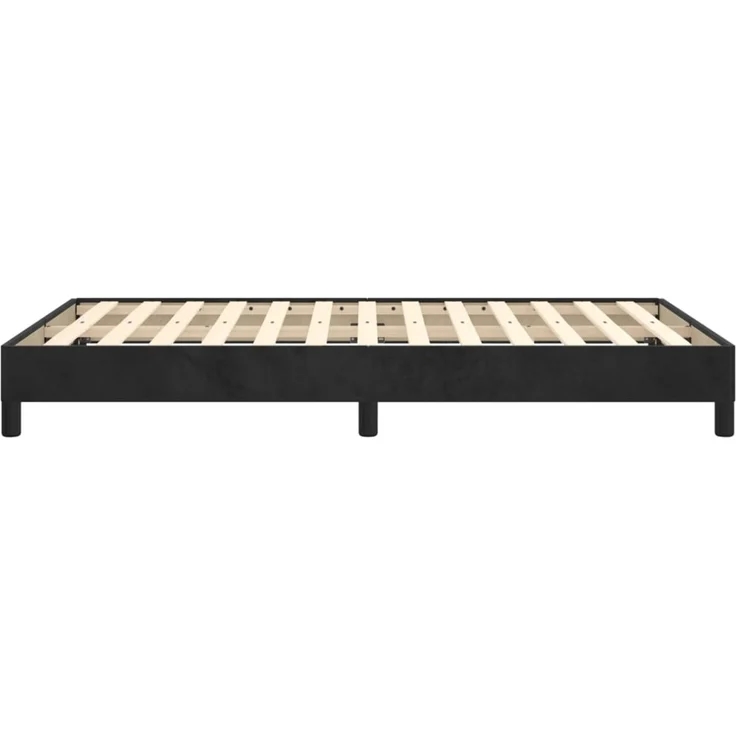 vidaXL Bettgestell ohne Matratze Schwarz 120x190 cm Samt 3269627 – Bild 6
