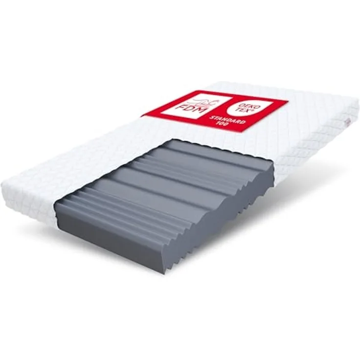 Matratze 180x200 Kaltschaum LIVIA MAX PLUS 7 Zonen profilierter Schaum H4 26 cm JERSEY