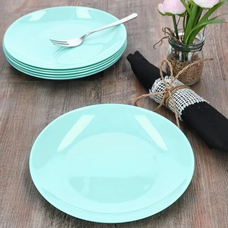 MamboCat Frühstücksteller MamboCat 6x Mint Kuchenteller Ø 19 cm Glas flache Teller Dessert – Bild 5