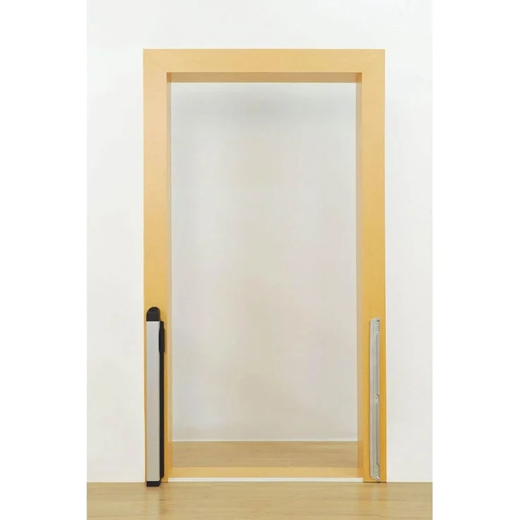 KiddyGuard Sicherheitsgitter für Treppen, mit Aluminiumgehäuse, ausziehbar, bis zu 120 cm, Weiß – Bild 6