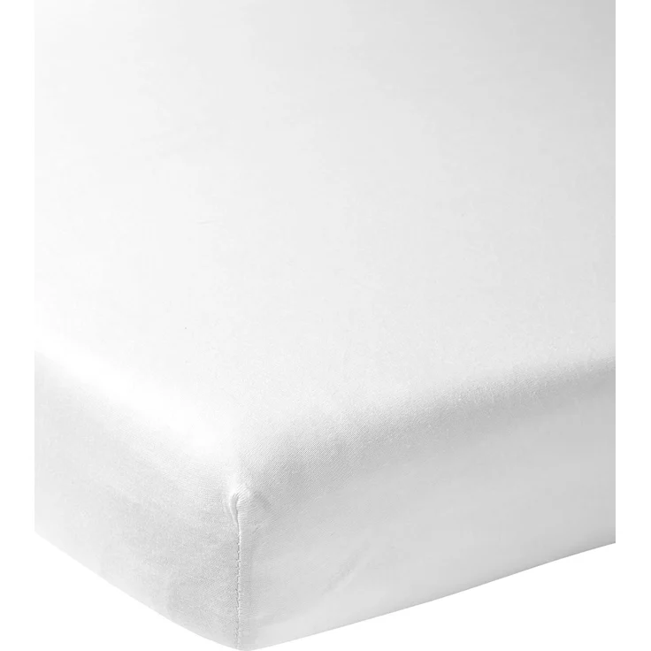 Meyco Uni Spannbettlaken Wiege - 40x80 cm - Weiß W