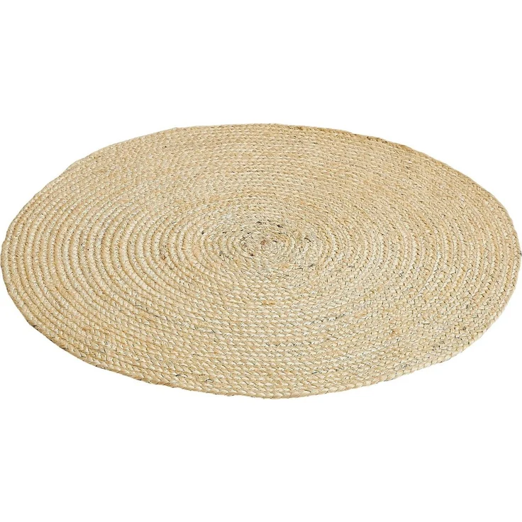 LUXOR living Teppich Ibo, Juteteppich, rund, Höhe: 7 mm, Wendeteppich, handgeflochten, Naturfaser, Boho-Style – Bild 1