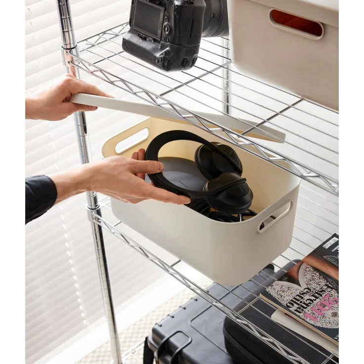 Rotho Aufbewahrungsbox 12 L Albula weiß inkl. Deckel – Bild 3