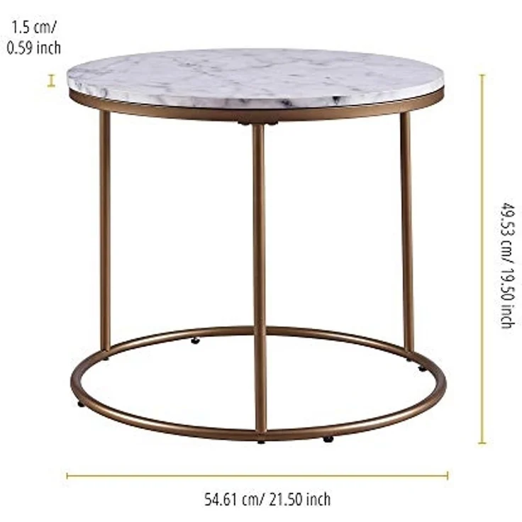 Furniture Couchtisch Kaffeetisch Wohnzimmertisch Beistelltisch Versanora Marmo VNF-00076 – Bild 3