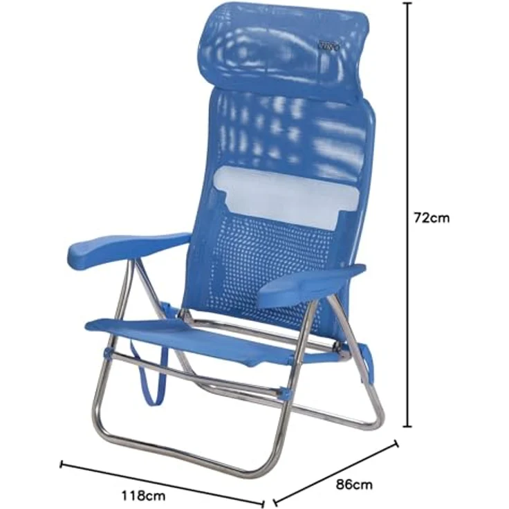 Crespo - Strandstuhl - AL/205 - Compact - Blau – Bild 11