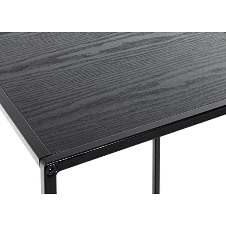HAKU Möbel Beistelltisch schwarz, MDF, Stahlrohr - Maße: B 40 cm x H 60 cm x T 40 cm, Style: Modern – Bild 7