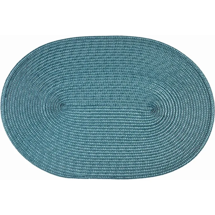 Haus und Deko Platzset Platzset oval ca. 45x30 cm Bast Optik Platzdeckchen Tischset geflochte, (1-St)