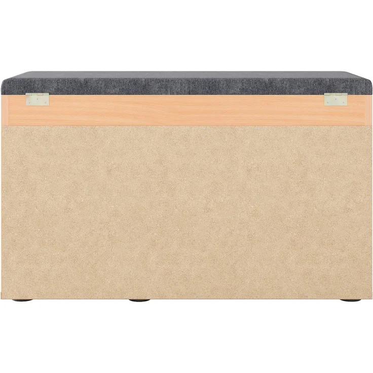 KOMTO Schuhbank Mit Sitzfläche Schuhregal Bank mit Stauraum Schuhschrank mit Sitzbank, für 6 bis 8 Paar, Spanplatte, Sofia 100 x 48 x 32 cm – Bild 6