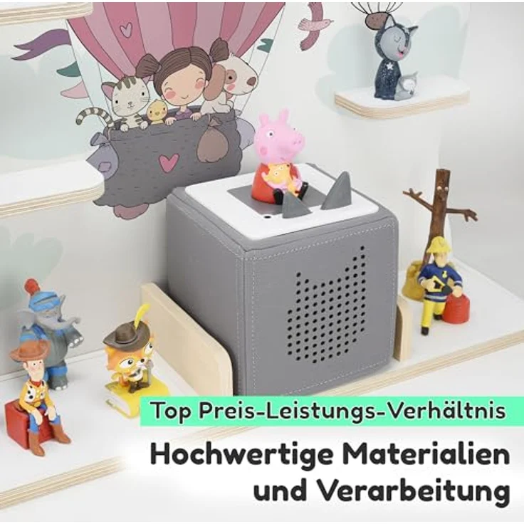 stadtecken Kinderregal Oben, Regal für die Toniebox und ca. 50 Tonies – Bild 4