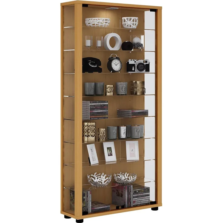 VCM Standvitrine LUMO Maxi BHT 59x118x18 cm
