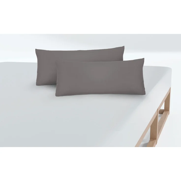 biberna Feinjersey-Kissenbezug, 2-teilig, silbergrau, 40x60 cm – Bild 3