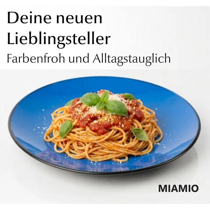 MiaMio Teller Le Papillon große Teller, bunt, (6 St), Ø 26 cm, 6-teilig – Bild 2