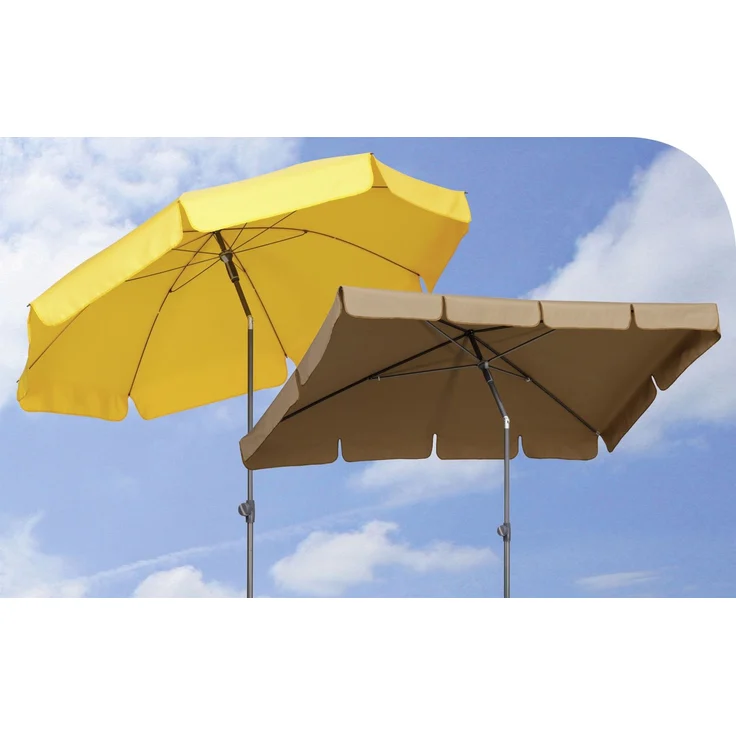Schneider Sonnenschirm Aquila silbergrau 225 x 120 cm Marktschirm Gartenschirm – Bild 2