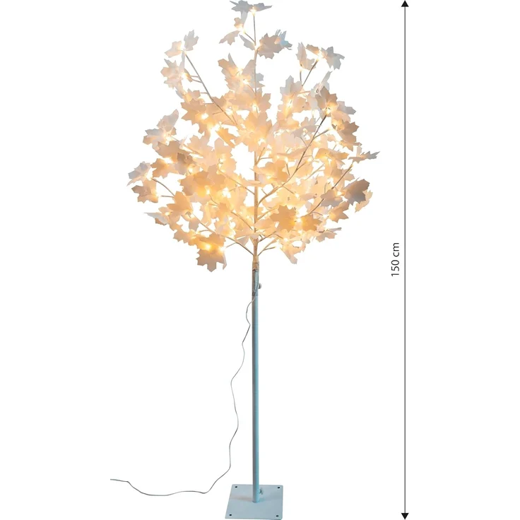 Northpoint LED Baum LED Baum 120 weiße Blüten Warmweiße LEDs Timer integriert – Bild 2