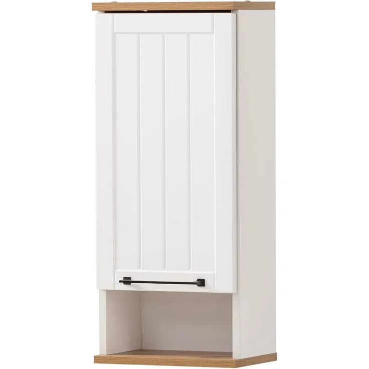 SCHILDMEYER Oberschrank Hängeschrank Wandschrank Schrank Jelda mattweiß Eiche