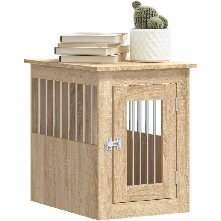 vidaXL Hundekäfig im Möbelstil Sonoma-Eiche 45x62x59 cm Holzwerkstoff 838311 – Bild 4