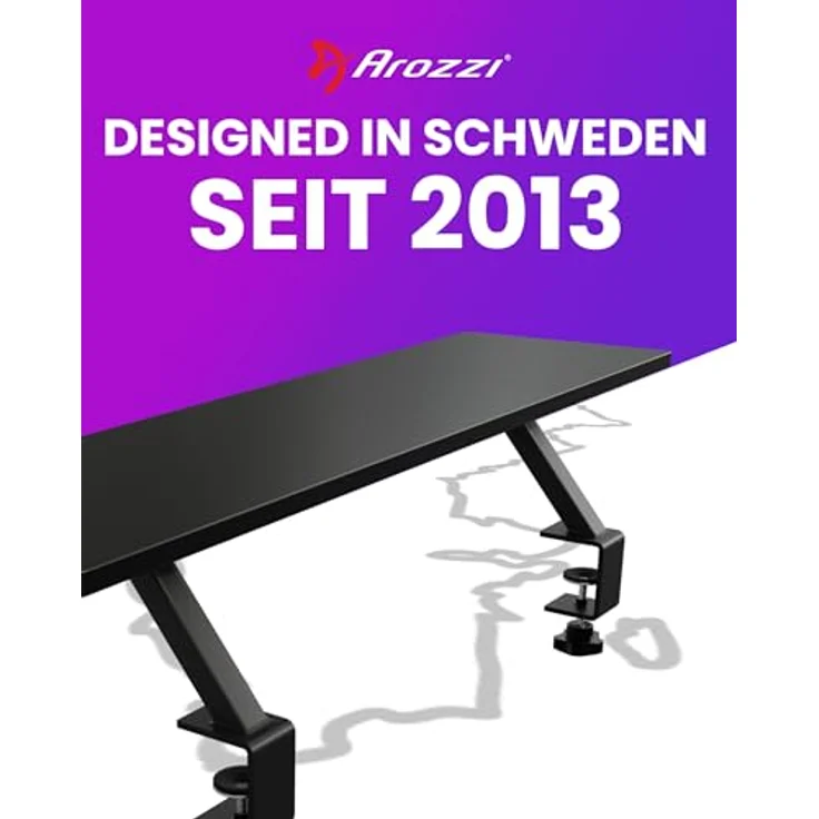 Arozzi Arena Desk Riser Small - Black, Monitorerhöhung mit 20 kg Tragfähigkeit, 15 cm Höhe, 80 x 23 cm Design – Bild 7