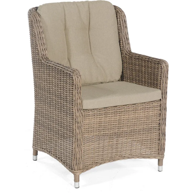 Sonnenpartner Garten-Sessel Avatar Aluminium mit Polyrattan rustic-stream Gartenstuhl Hochlehner