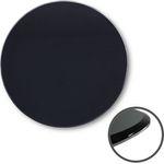 HOOZ Tischplatte Kaminplatte (Schwarz, 1 St, ESG-Sicherheitsglas), mit hochwertigem Facettenschliff