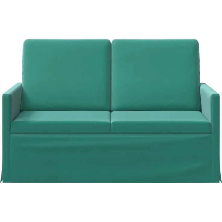 vidaXL 2-Sitzer Sofa Türkis 130 x 81 x 82 cm Samt (V) 42041064 – Bild 2