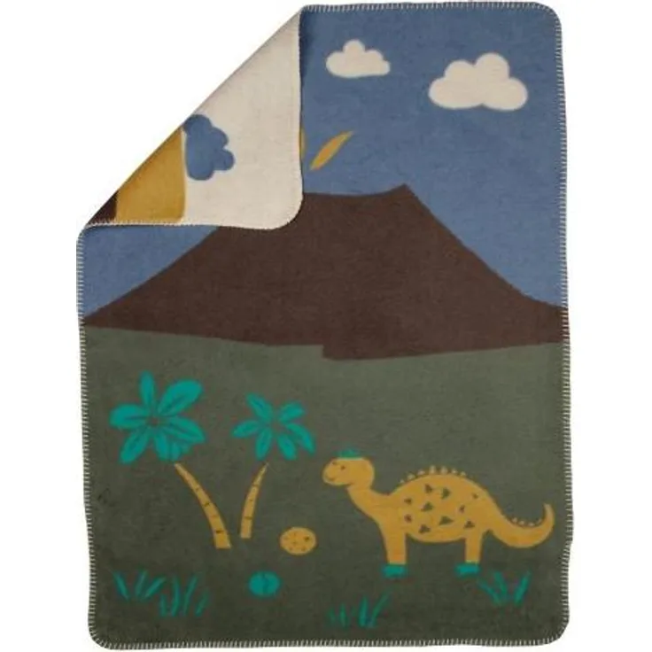 David Fussenegger Babydecke Mila Dinos Efeu (75x100 cm) 02165570