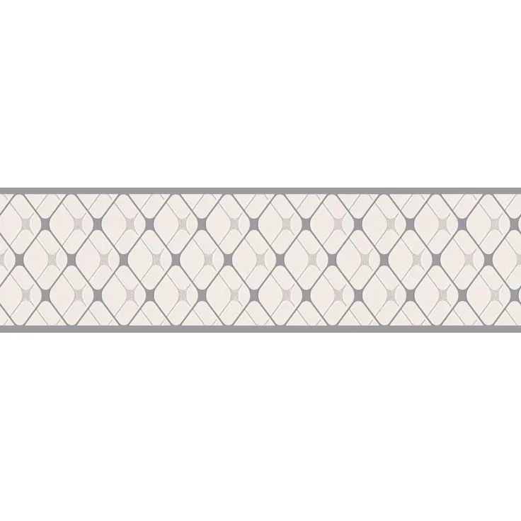 A.S. Création Bordüre Only Borders 11, leicht strukturiert, geometrisch, grafisch, metallic, Tapete Bordüre Geometrische Bordüre Metallic Borte Wohnzimmer Flur