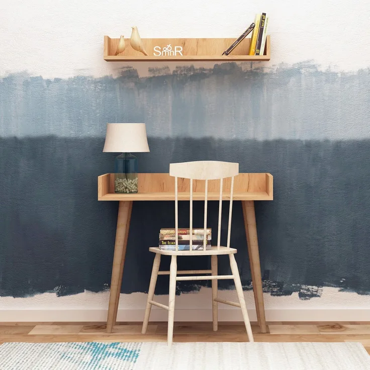 Skye Decor 'Harmony' Schreibtisch, Eiche, 90 x 84 x 60 cm