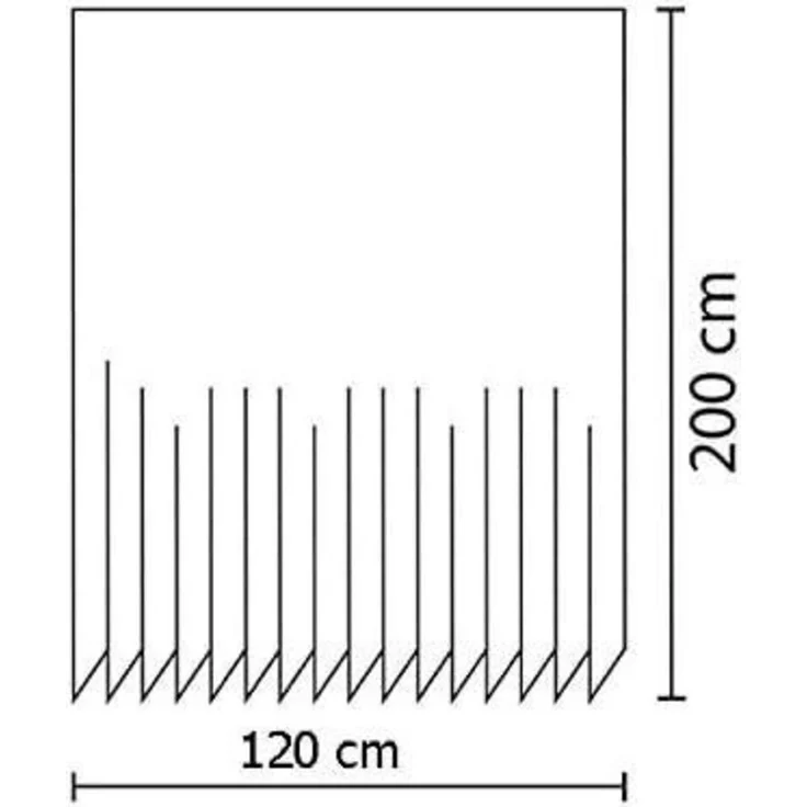 Textil Duschvorhang Wellness Stone 120x200cm Wasserabweisend inkl. Ringe – Bild 2