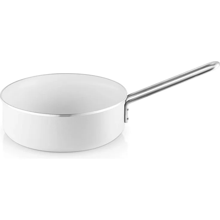 Eva Solo White Line Sautierpfanne, Bratpfanne, Pfanne, Sauteuse, Stielsauteuse, Kochen, Kochzubehör, Ø 24 cm, 256524