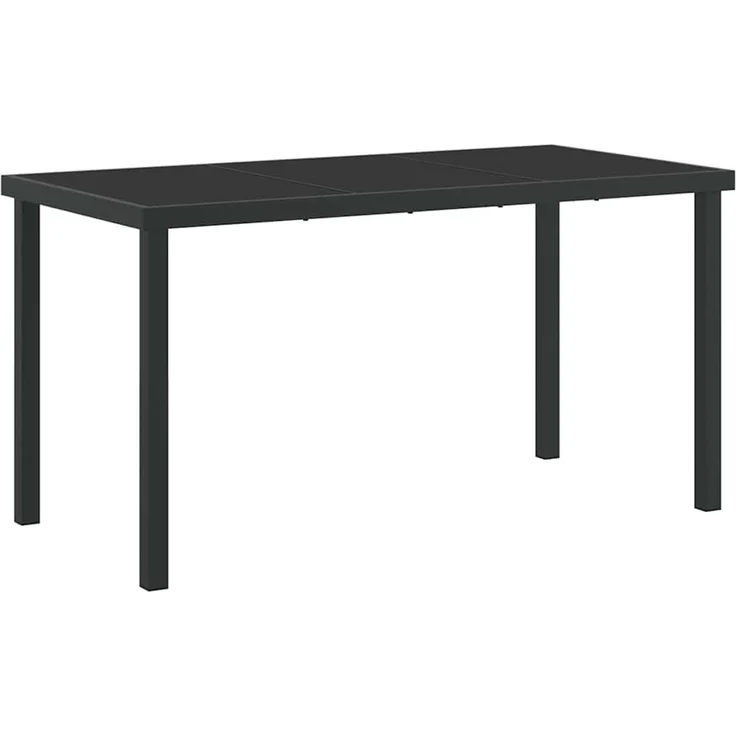 Garten Essgruppe 5 pcs, Gartenmöbel Schwarz 140 x 70 x 73 cm – Bild 5