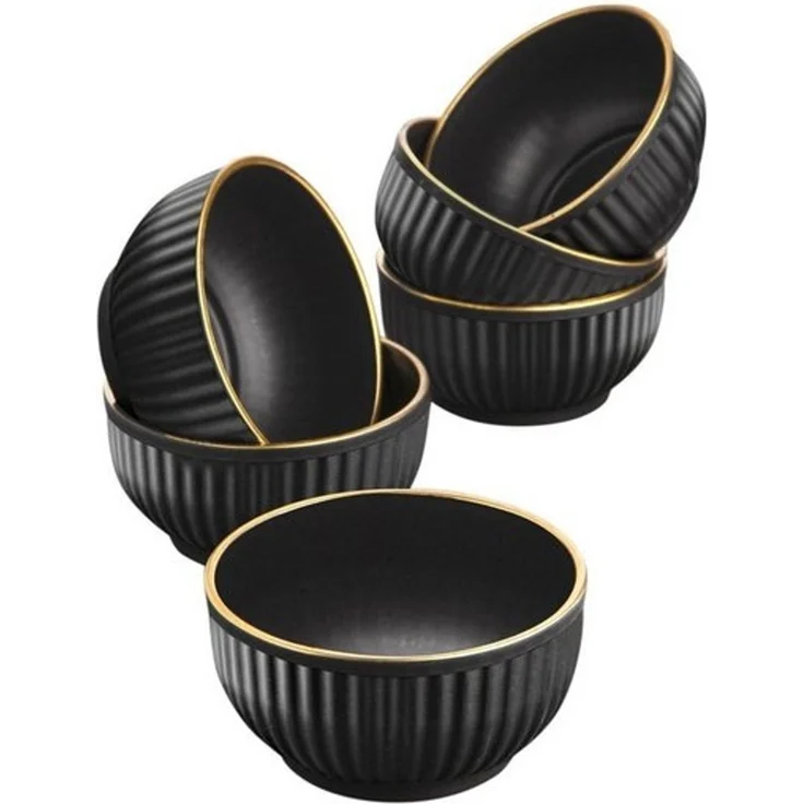 Hermia Concept Schüssel Erika,(6 Stücke), Schüssel -Set, Schwarz, 100% Plastik – Bild 4