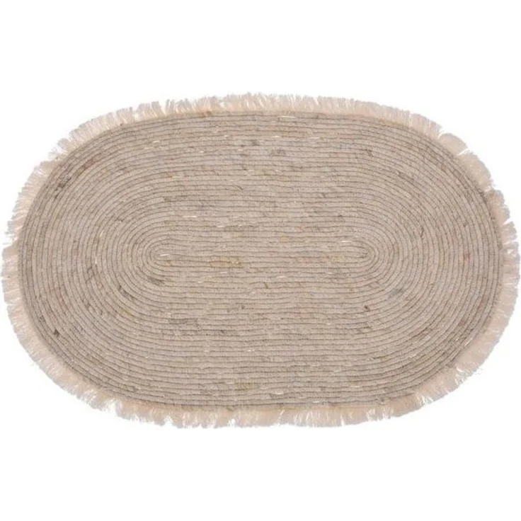 Koopman Teppich SUJU, Beige, B 50 cm, L 80 cm, Schilfgras, oval – Bild 4