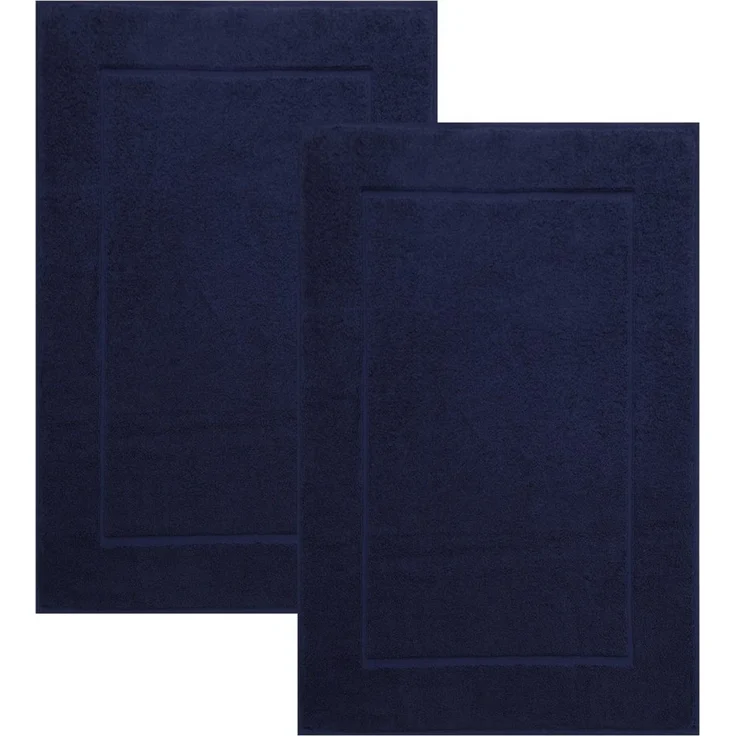 Betz Badematte 2er Set Badvorleger Premium Badematte Badteppich Größe 50x70 cm, beidseitig nutzbar, Baumwolle, Qualität 650g/m² – Bild 1
