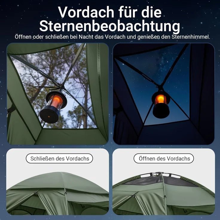 SoBuy Feldbett OGS32 Campingzelt 4in1-Zelt mit Campingliege Schlafsack Luftmatratze – Bild 7