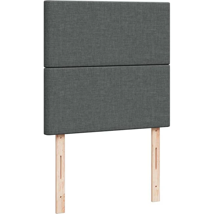 vidaXL Ottoman-Bett mit Matratze & LEDs Dunkelgrau 100x200 cm Stoff 3313900 – Bild 8