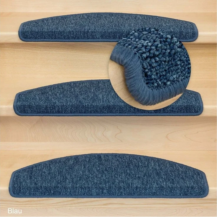 Metzker® Stufenmatte Stufenmatten Rambo New Halbrund Einzeln und SparSet´s, halbrund, Höhe: 5 mm, 20 Stück im Set - Blau