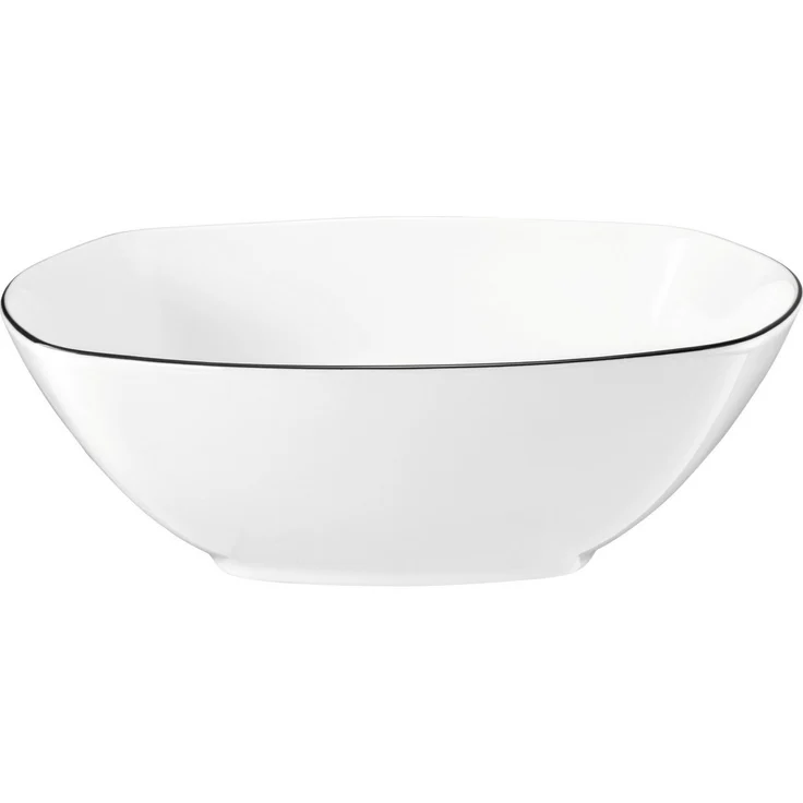 Seltmann Weiden Lido Black Line Schüssel eckig 24,5 cm – Bild 4
