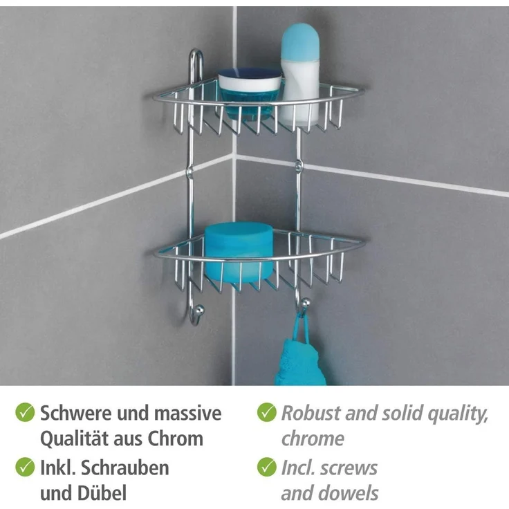 Wenko Duschkorb Avesta Exclusiv Stahl, chrom – Bild 7