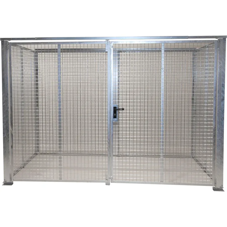 Bauer Gasflaschen-Container GFC-M5-DF, ohne Dach Doppelflügeltor für 104x Gasflaschen Ø 230 mm