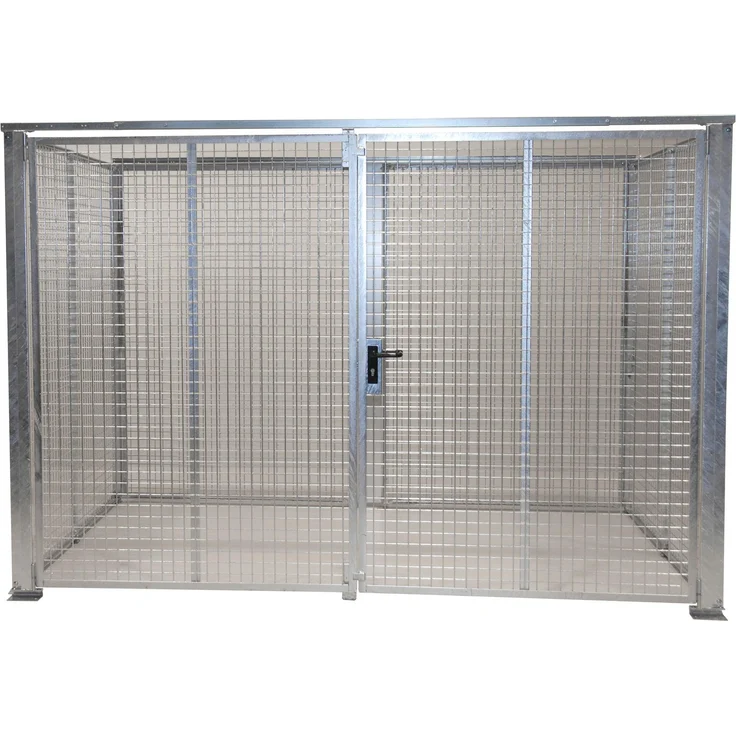 Bauer Gasflaschen-Container GFC-M5-DF, ohne Dach Doppelflügeltor für 104x Gasflaschen Ø 230 mm